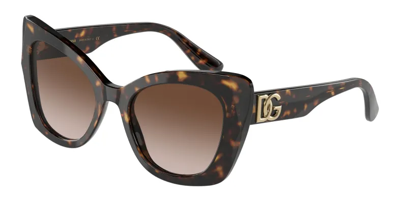 Dolce & Gabbana Woman Dolce & Gabbana DG4405 502/13 Sunglasses Acetate Turtle Brown Butterfly Normal Shaded