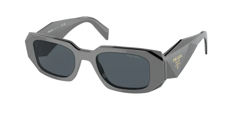 Prada Woman Prada PR 17WS 11N09T Sunglasses Acetate Black Grey Squared Normal
