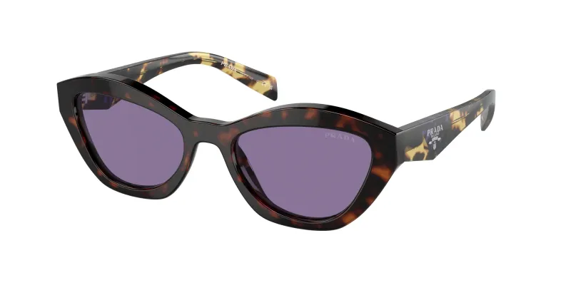 Prada Woman Prada PR A02S 17N50B Sunglasses Acetate Turtle Violet Butterfly Normal Mirror
