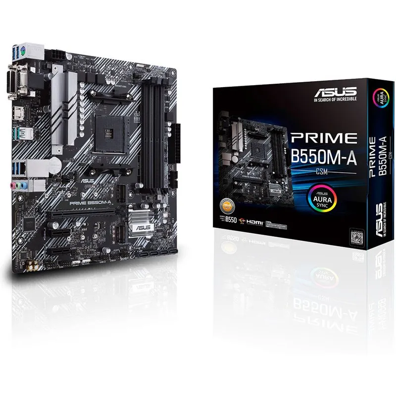 ASUS Prime B550M-A/CSM AMD B550 Socket AM4 micro ATX