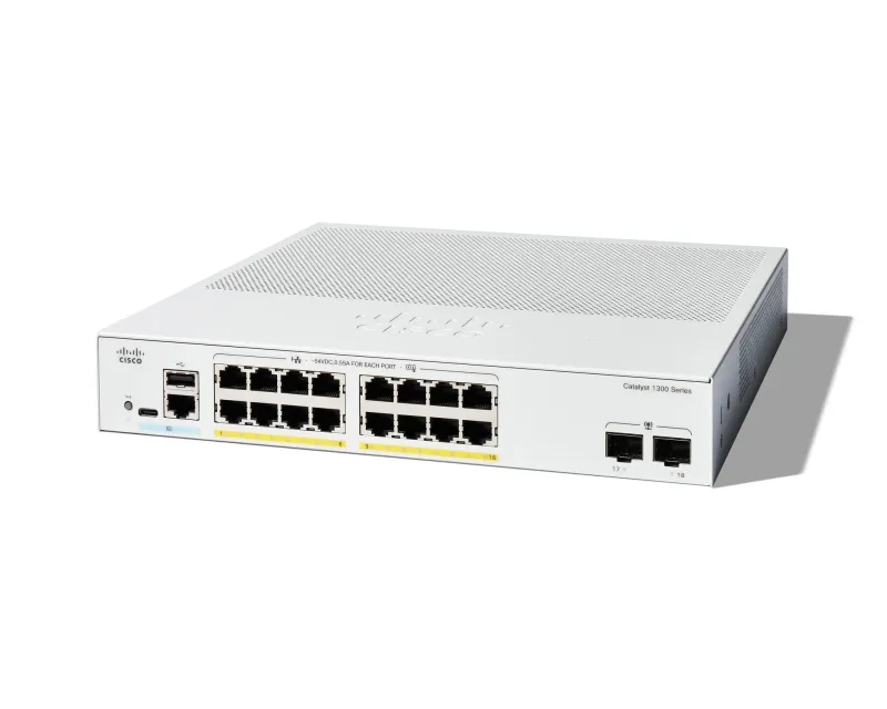 Cisco C1300-16P-2G Managed L2/L3 Gigabit Ethernet (10/100/1000) White