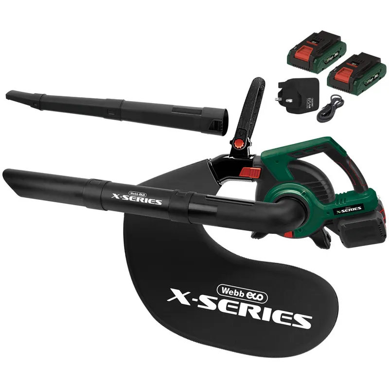 Webb X Series WEV20X2BV 40v Cordless Brushless Leaf Blower and Vaccum