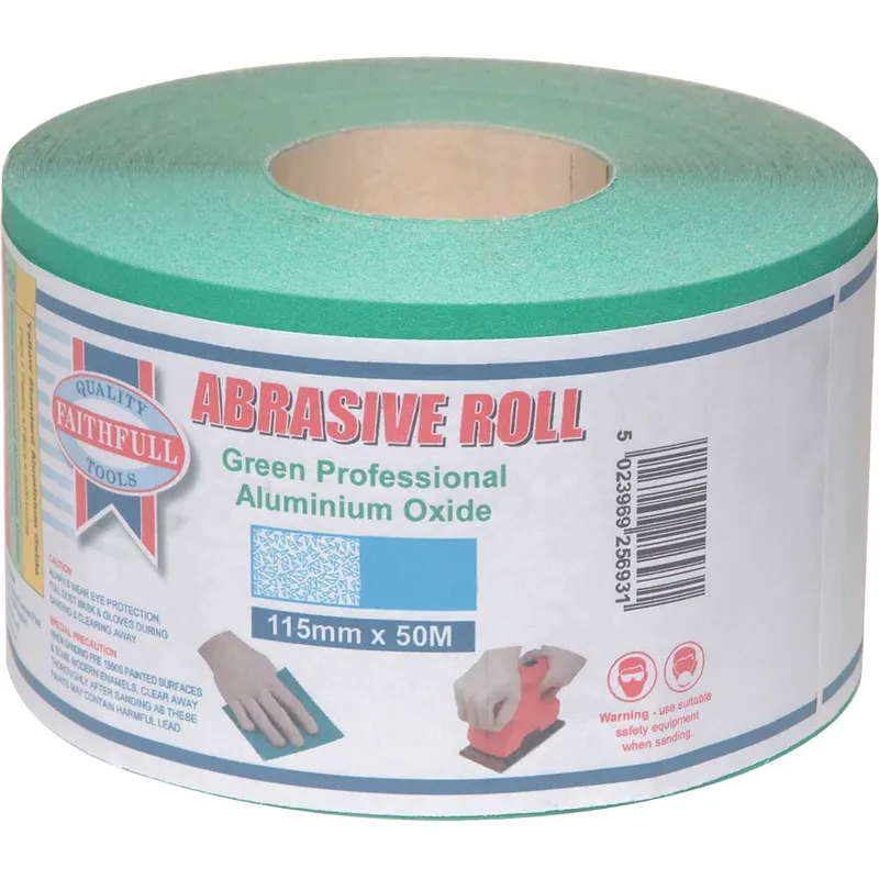 Faithfull Green Aluminium Oxide Sanding Roll