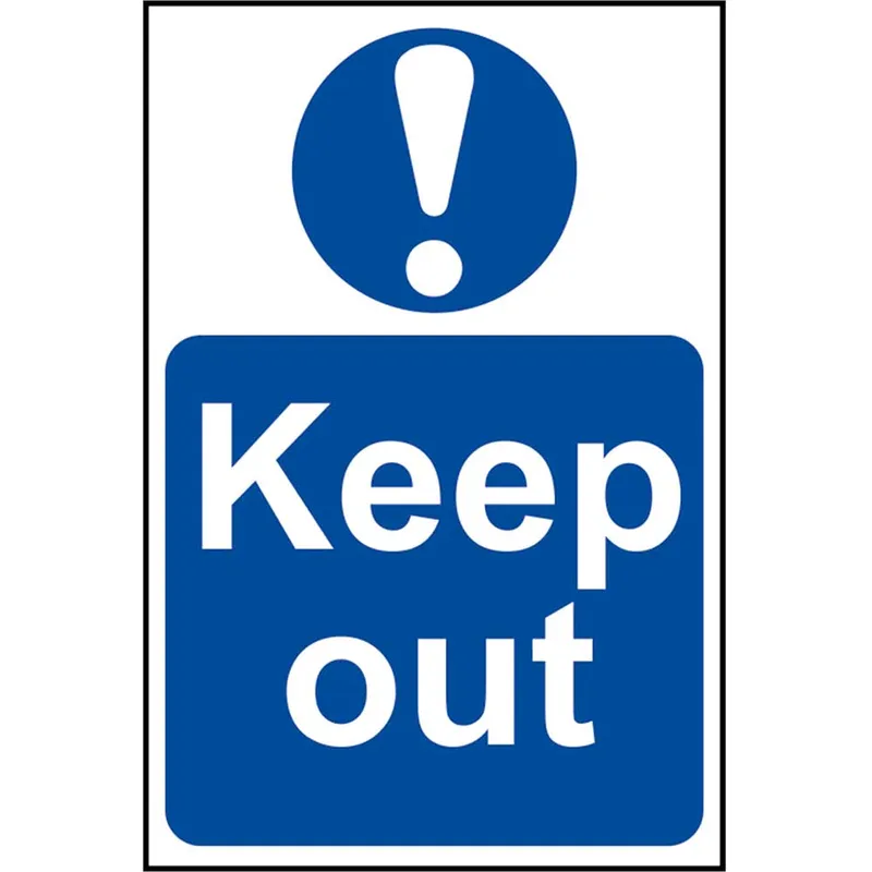 Scan Keep Out Sign