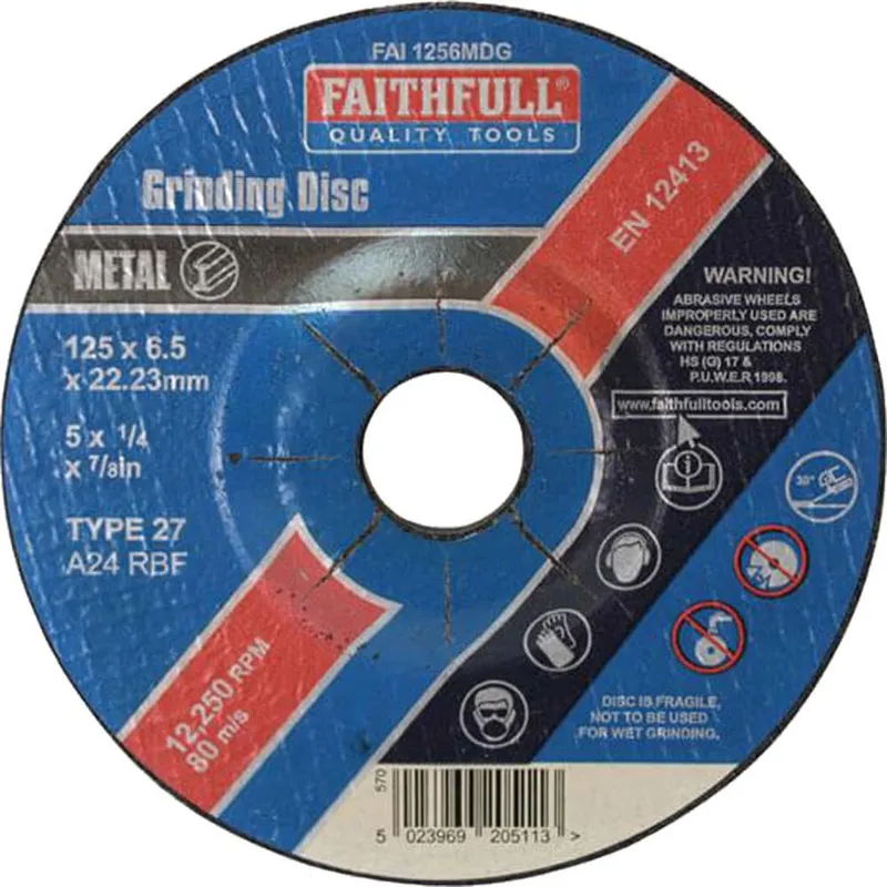 Faithfull Depressed Centre Metal Grinding Disc