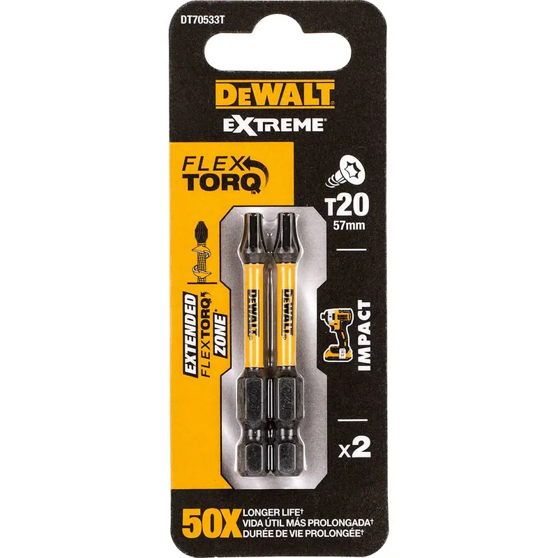DeWalt Torx Extreme Impact Torsion Screwdriver Bit