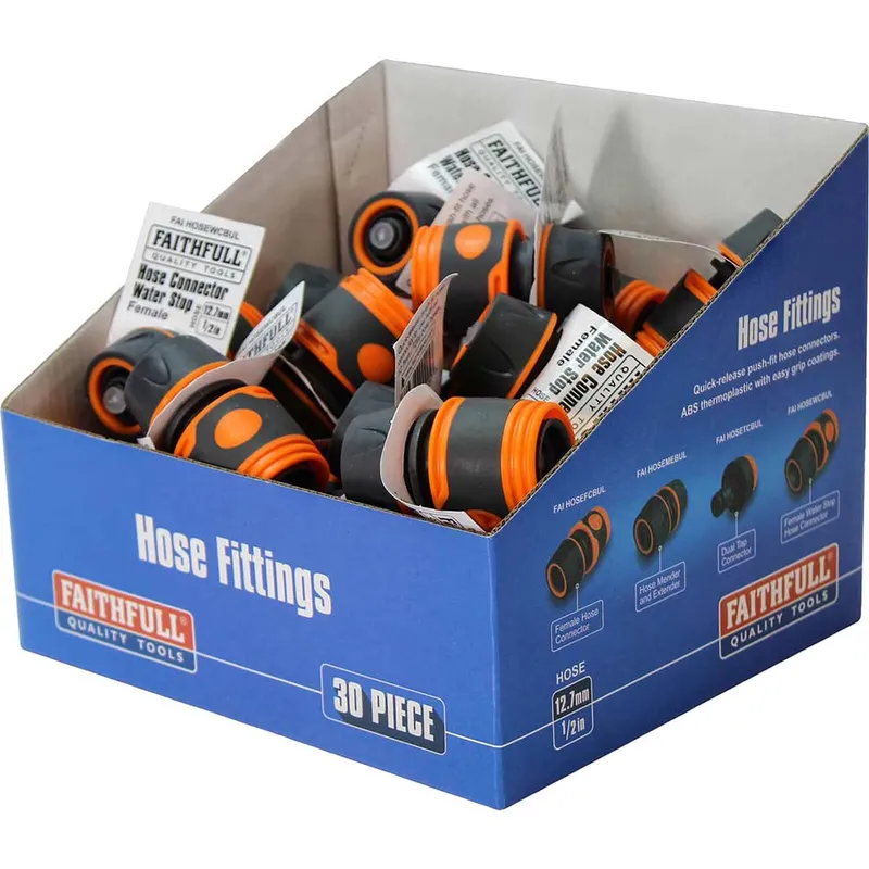 Faithfull Plastic Water Stop Hose Connector