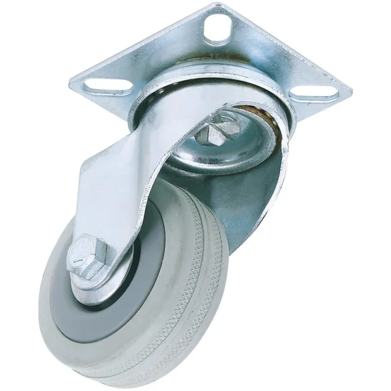 Draper Swivel Plate Fixing Rubber Wheeled Castor