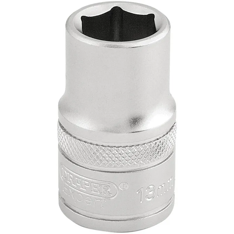Draper 1/2" Drive Satin Finish Hexagon Socket Metric