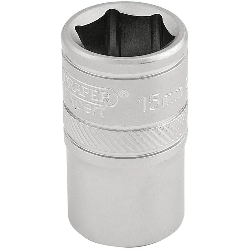 Draper 1/2" Drive Satin Finish Hexagon Socket Metric