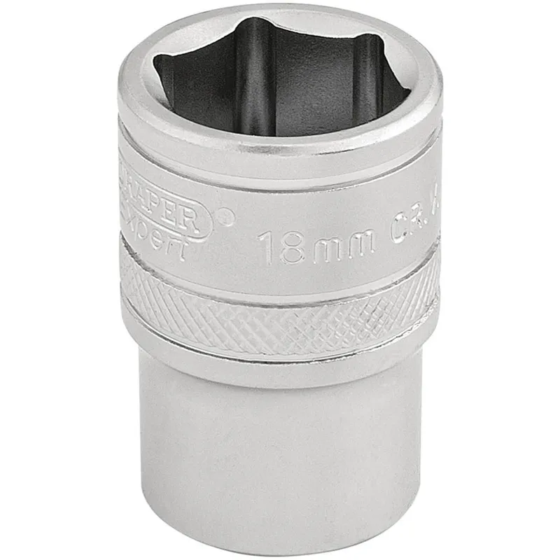 Draper 1/2" Drive Satin Finish Hexagon Socket Metric