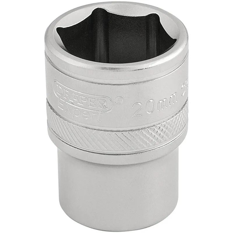 Draper 1/2" Drive Satin Finish Hexagon Socket Metric
