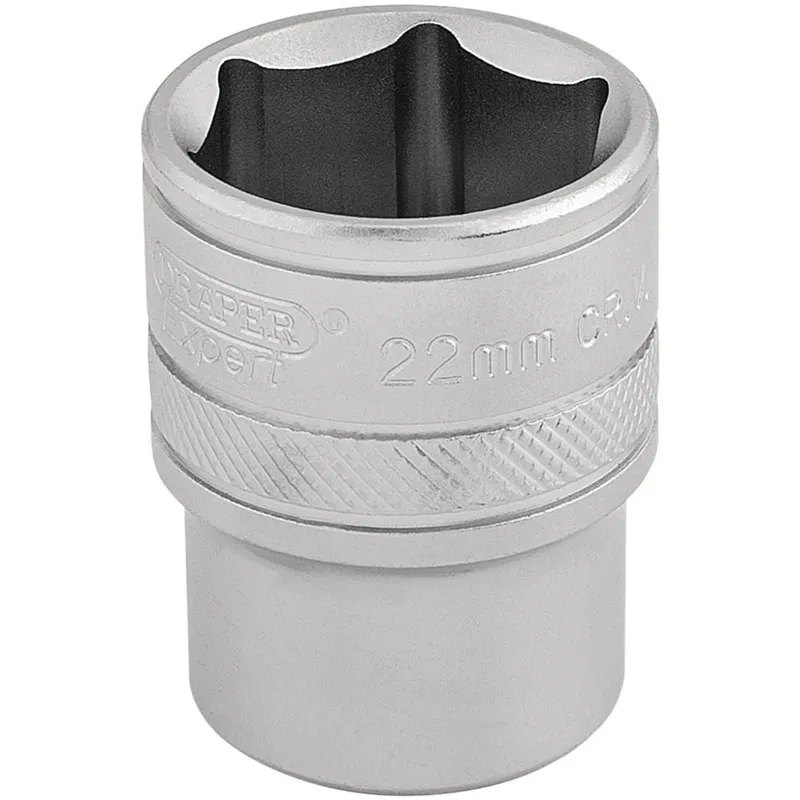 Draper 1/2" Drive Satin Finish Hexagon Socket Metric