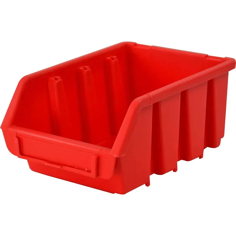 Faithfull Ergobox Interlocking Storage Bin Red