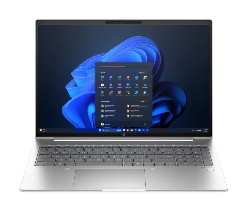 HP ProBook 460 G11 Intel Core Ultra 5 125U Laptop 40.6 cm (16") WUXGA 8 GB DDR5-SDRAM 256 GB SSD Wi-Fi 6E (802.11ax) Windows 11 Pro AI PC Silver