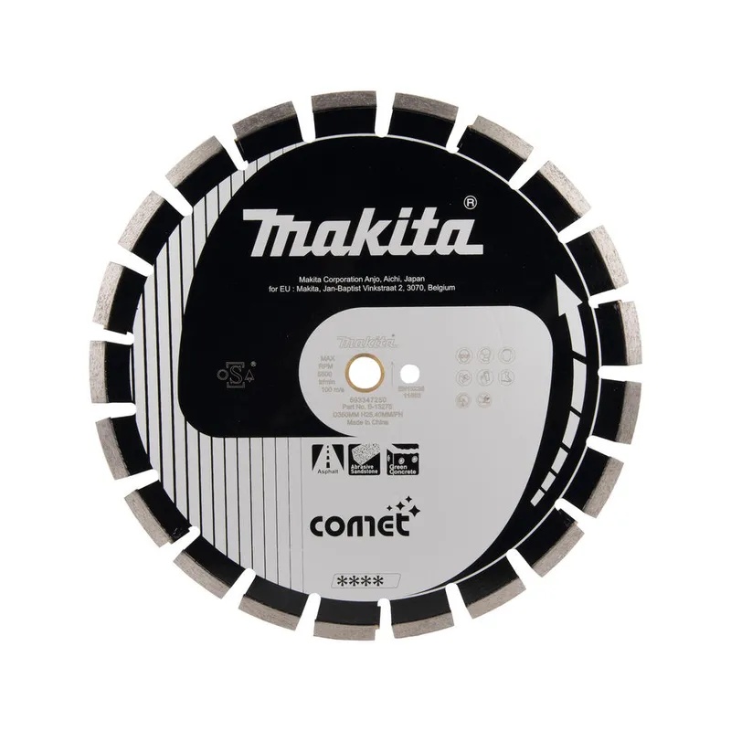 Makita Asphalt Comet Wet Diamond Wheel for CE001G Power Cutter