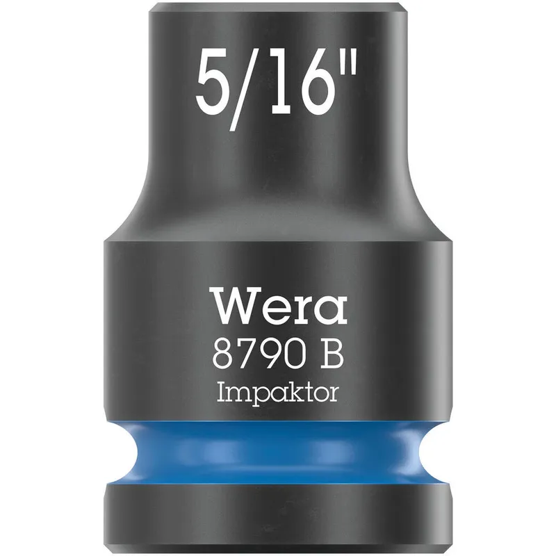 Wera 8790 B Zyklop 3/8" Drive Hexagon Impaktor Socket Imperial