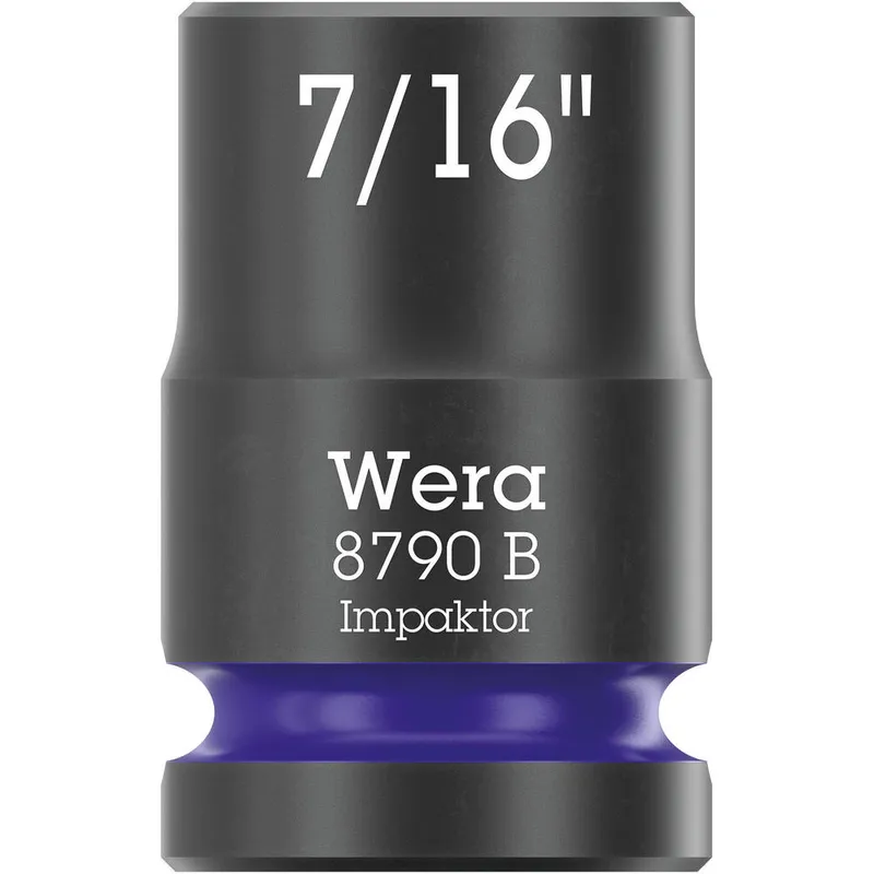 Wera 8790 B Zyklop 3/8" Drive Hexagon Impaktor Socket Imperial