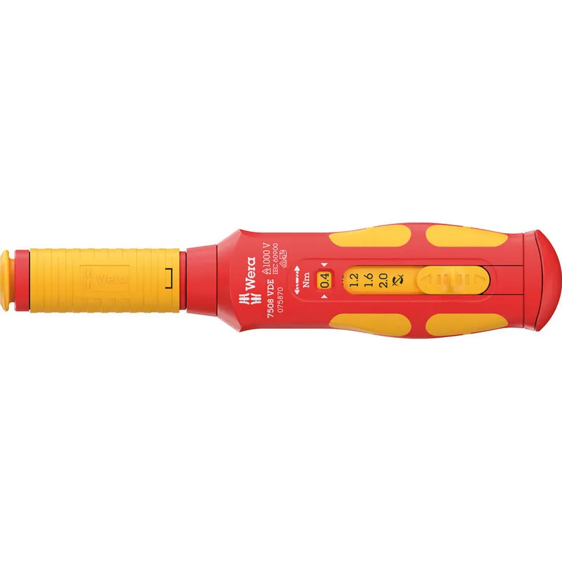 Wera 7508 Kraftform VDE Insulated Safe Torque Speed Torque Screwdriver