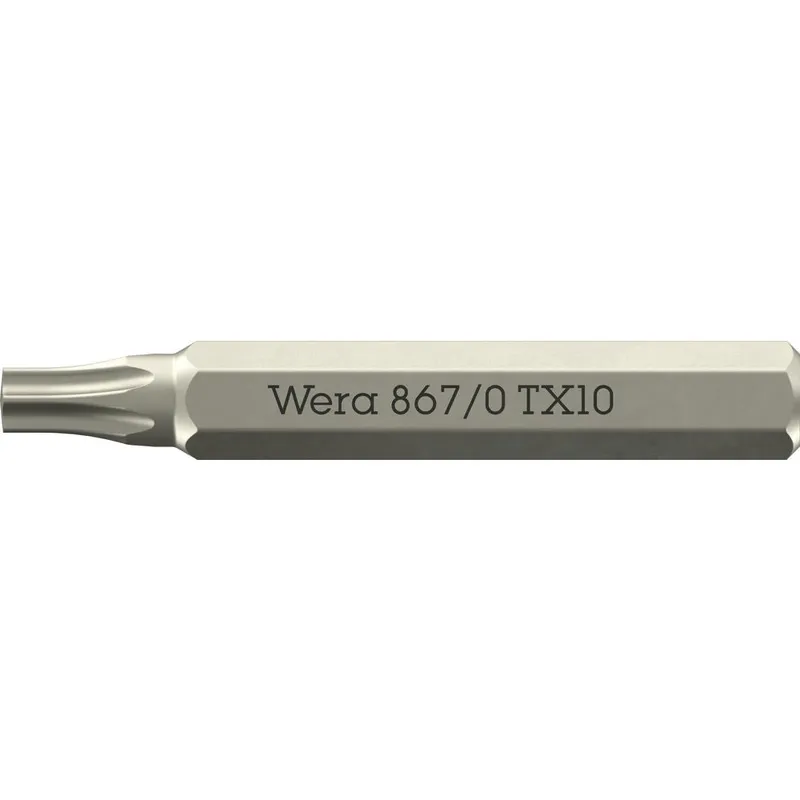 Wera 867/0 4mm Hex Drive Micro Torx Screwdriver Bits