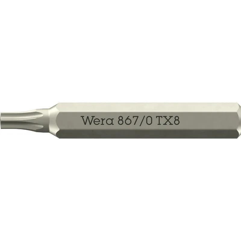 Wera 867/0 4mm Hex Drive Micro Torx Screwdriver Bits