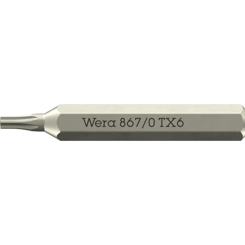 Wera 867/0 4mm Hex Drive Micro Torx Screwdriver Bits