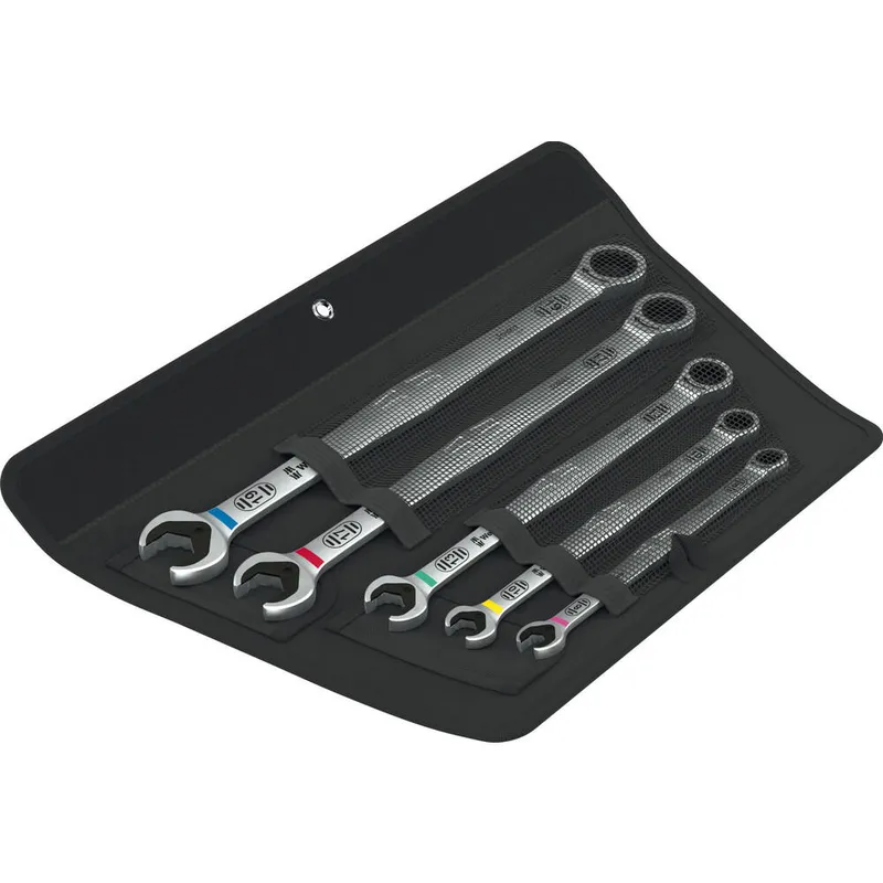 Wera 6007 Joker 5 Piece Ring Ratchet Spanner Set
