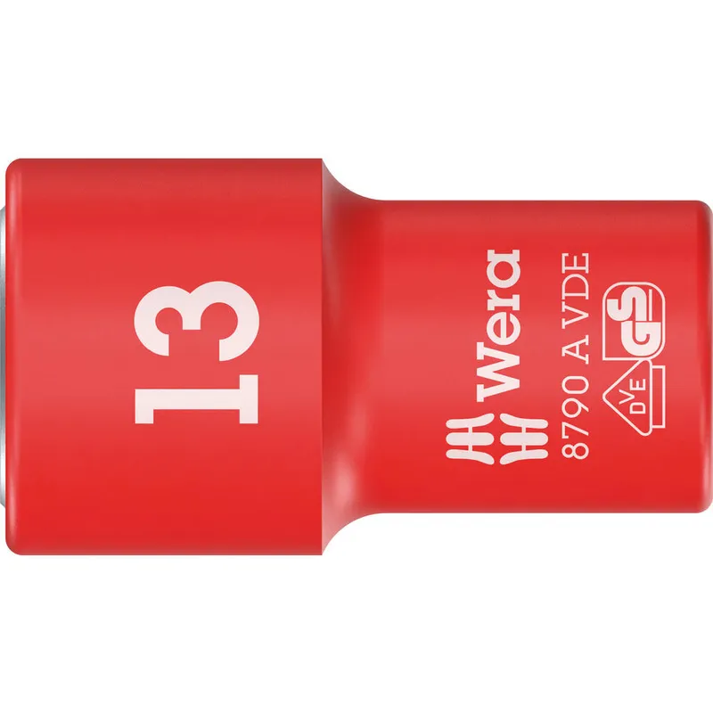 Wera 8790 A Zyklop VDE Insulated 1/4" Drive Hexagon Socket