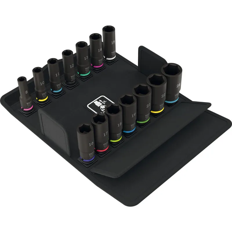 Wera 8790 B Impaktor 14 Piece 3/8" Drive Deep Hexagon Impact Socket Set