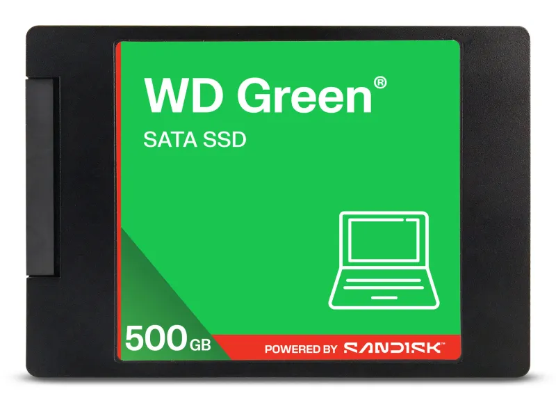 SanDisk Green WD ™ SATA SSD 2,5"/7 mm POWERED BY 500 GB