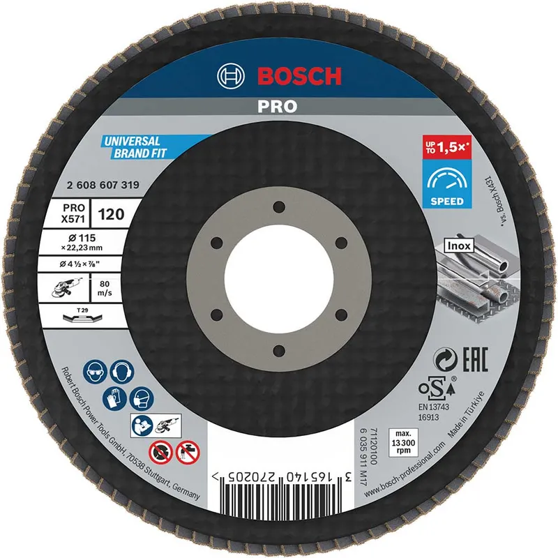 Bosch PRO Zirconium Abrasive Flap Disc