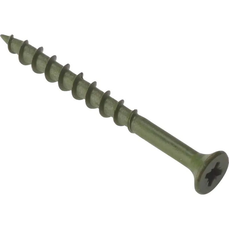 ForgeFix Decking Screw Pozi ST Green Anti-Corrosion Treated