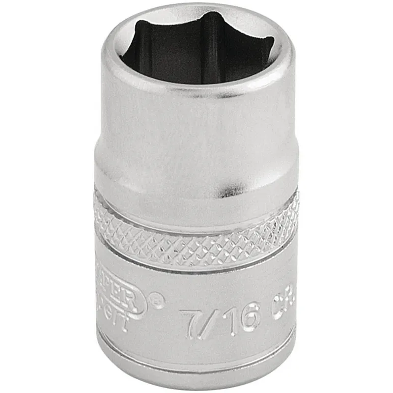 Draper 3/8" Drive Satin Finish Hexagon Socket Imperial