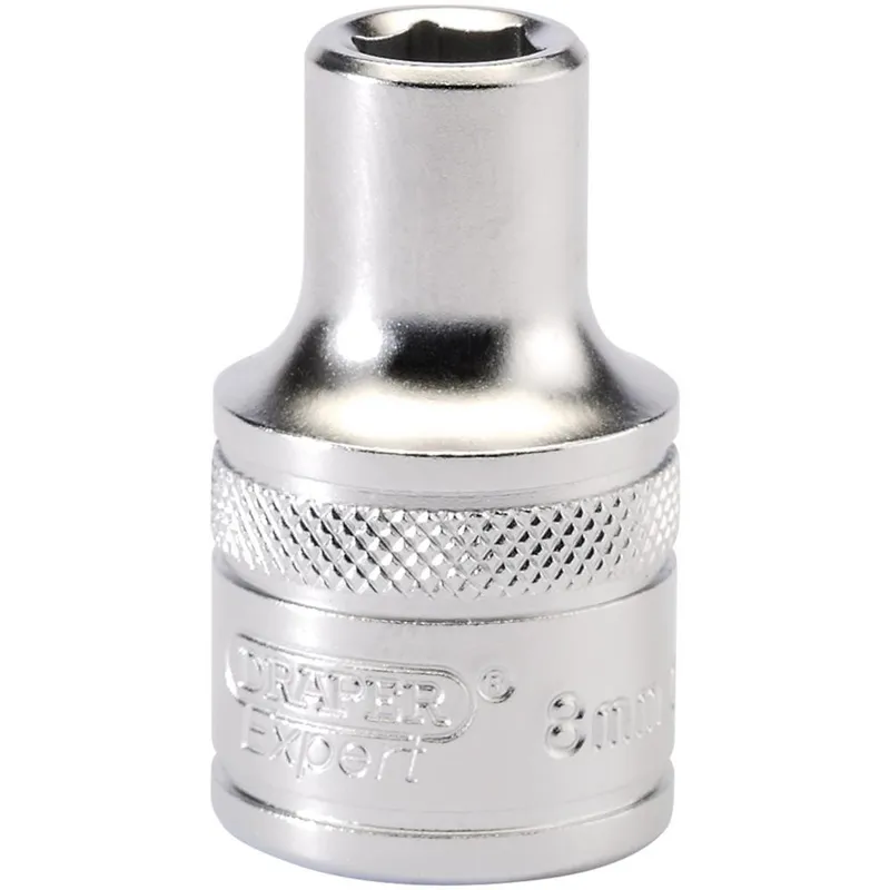 Draper 1/2" Drive Satin Finish Hexagon Socket Metric