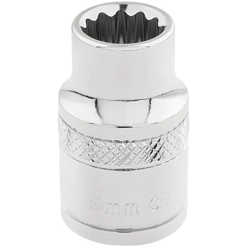 Draper 3/8" Drive Polished Finish Hi Torq Bi Hexagon Socket Metric