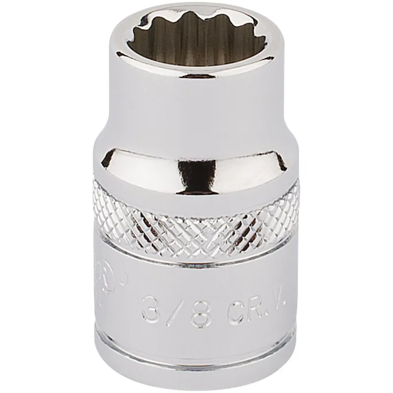 Draper 3/8" Drive Polished Finish Hi Torq Bi Hexagon Socket Imperial