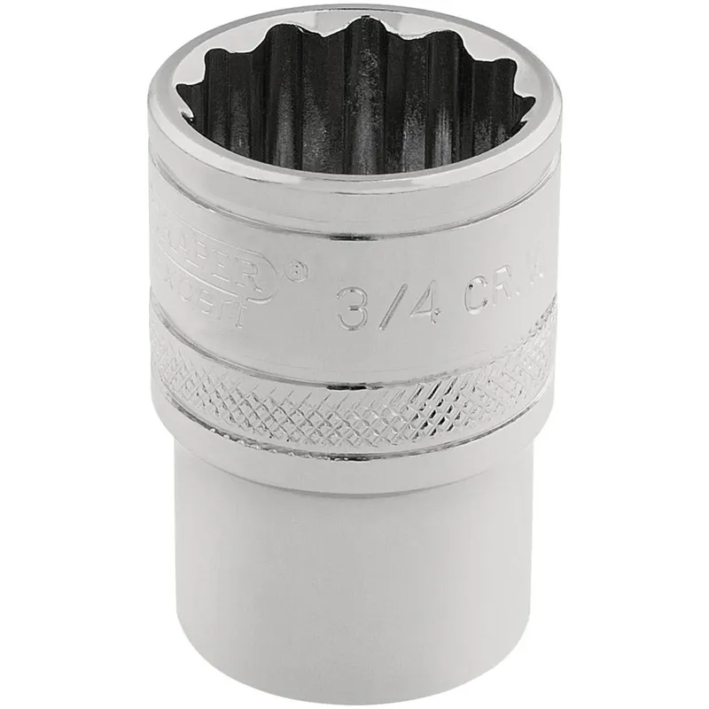 Draper 3/8" Drive Polished Finish Hi Torq Bi Hexagon Socket Imperial