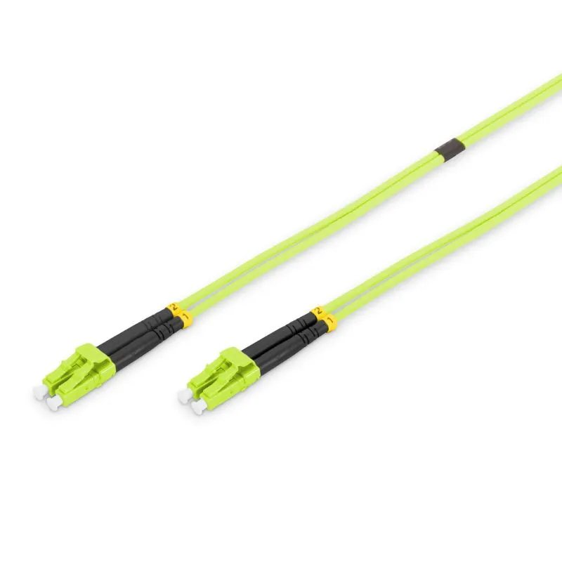 FDL 0.5M OM5 50/125 LC-LC 2.8mm FIBRE OPTIC CABLE - LIME GREEN