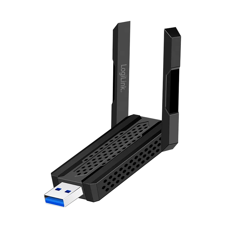 LogiLink WLAN 802.11ax. WI-FI 6E. 3000Mbit/s USB 3.0 Adapter. w/ anten