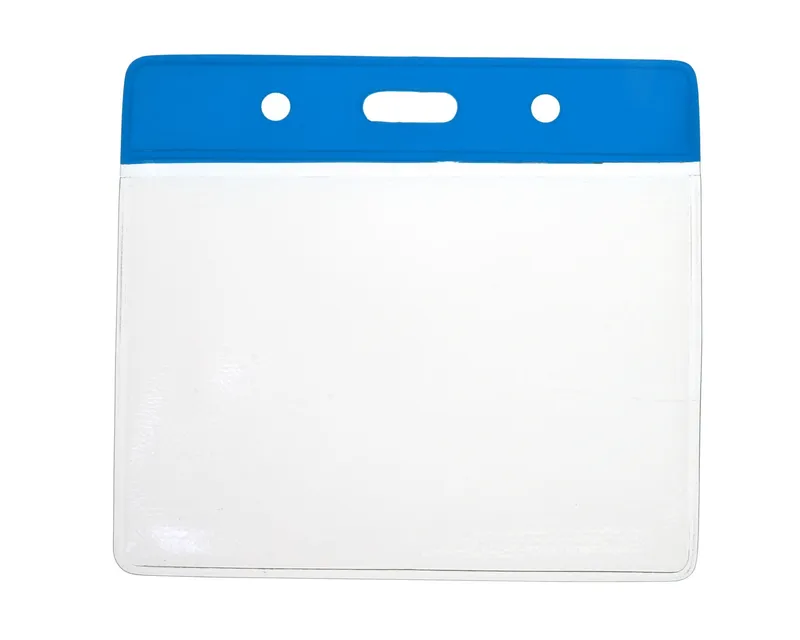 Digital ID Vinyl Badge Royal Blue Top Card Holder 91 x 65 mm Landscape
