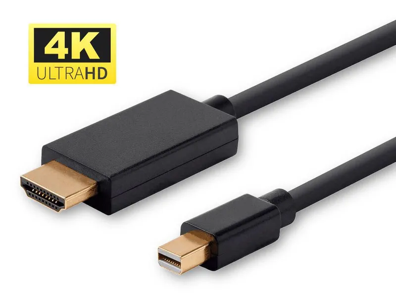 Microconnect MDPHDMI1B-4K video cable adapter 1 m Mini DisplayPort HDM
