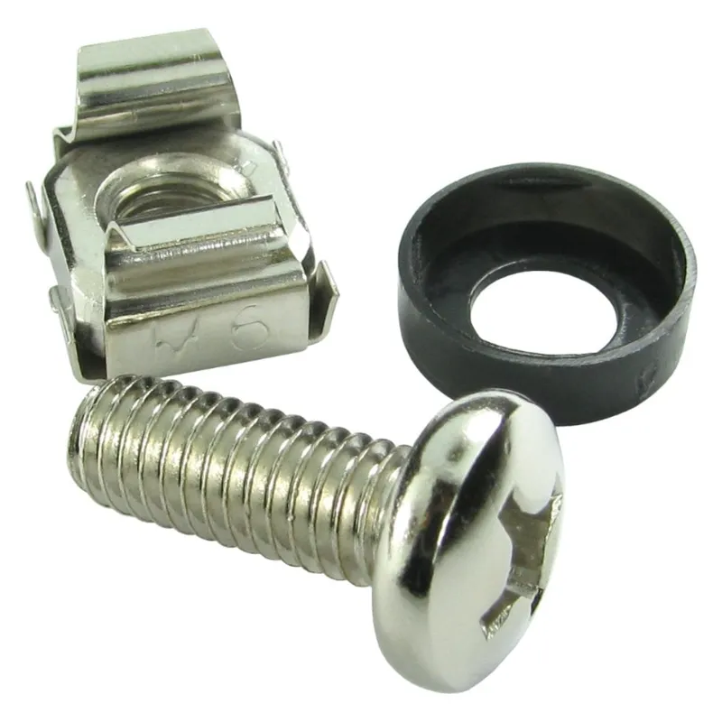 Cables Direct Pack of 20 M6 Cage Nuts Nick