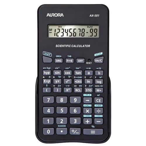 Aurora AX-501 calculator Pocket Scientific Black