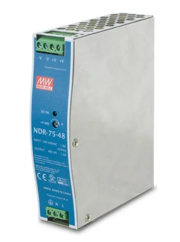 PLANET PWR-75-48 power supply unit 75 W Blue. Grey