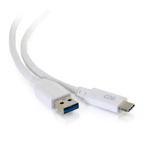 C2G 1.8m USB-C to USB-A SuperSpeed USB 5Gbps Cable M/M - White