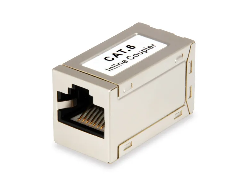 Equip Cat.6 Shielded Modular Inline Coupler. Shielded