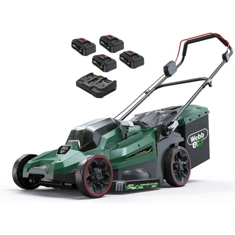 Webb X Series WEV20X2LM38RR 40v Cordless Brushless 2 in 1 Rotary Lawnmower 380mm