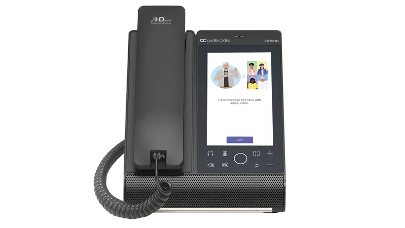 AudioCodes Teams C470HD Total Touch IP-Phone PoE GbE