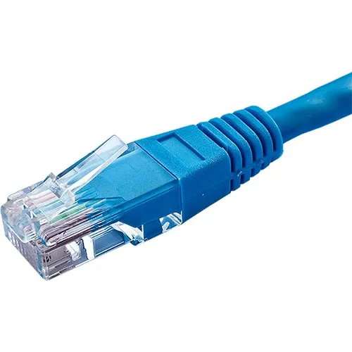 Cablenet 4m Cat5e RJ45 Blue U/UTP PVC 24AWG Flush Moulded Booted Patch