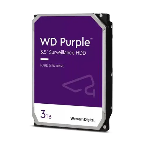 Western Digital Blue Purple internal hard drive 3 TB 5400 RPM 64 MB 3.5" Serial ATA III